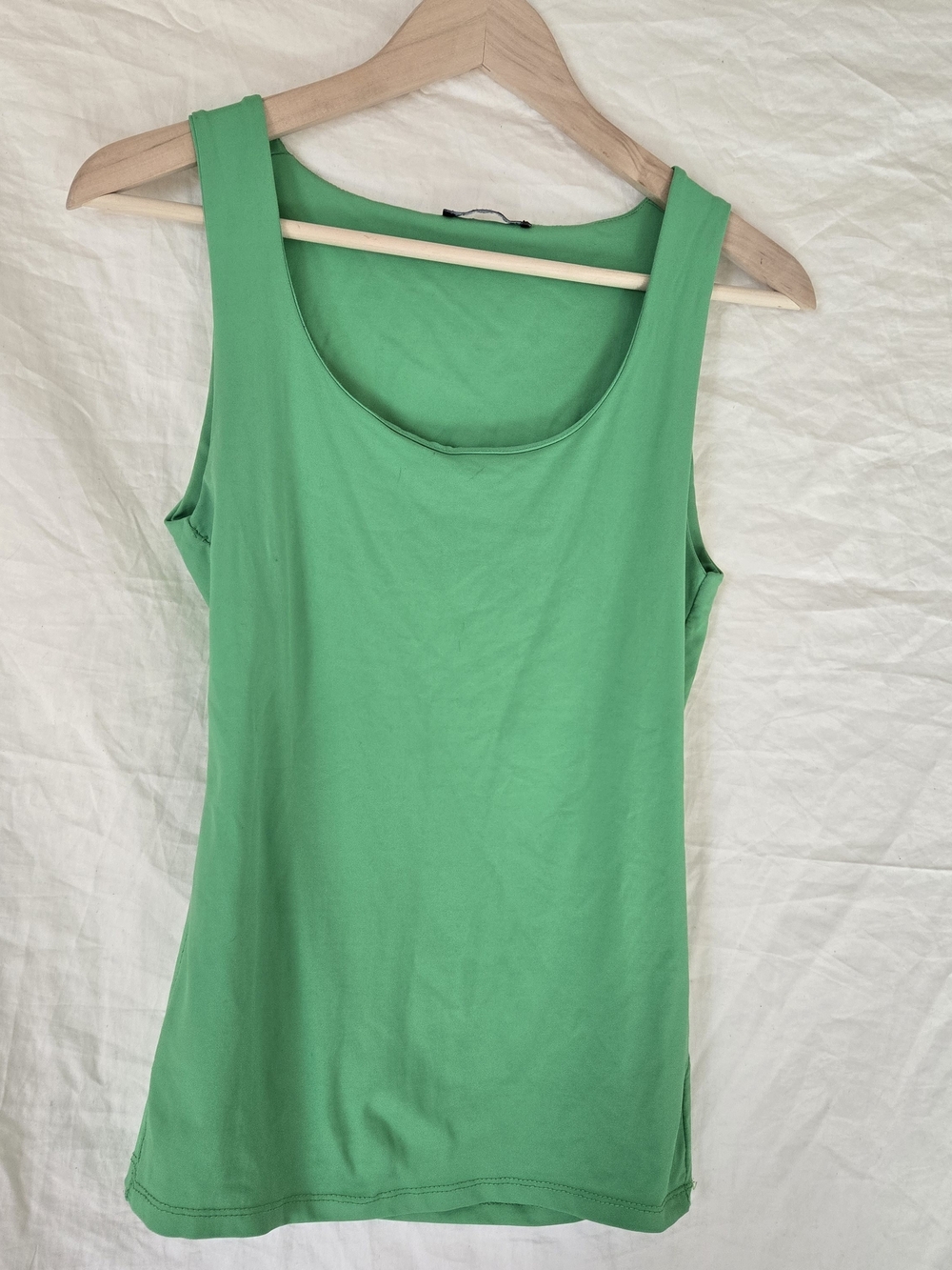 Zara Bright Green Scoop Neck Tank